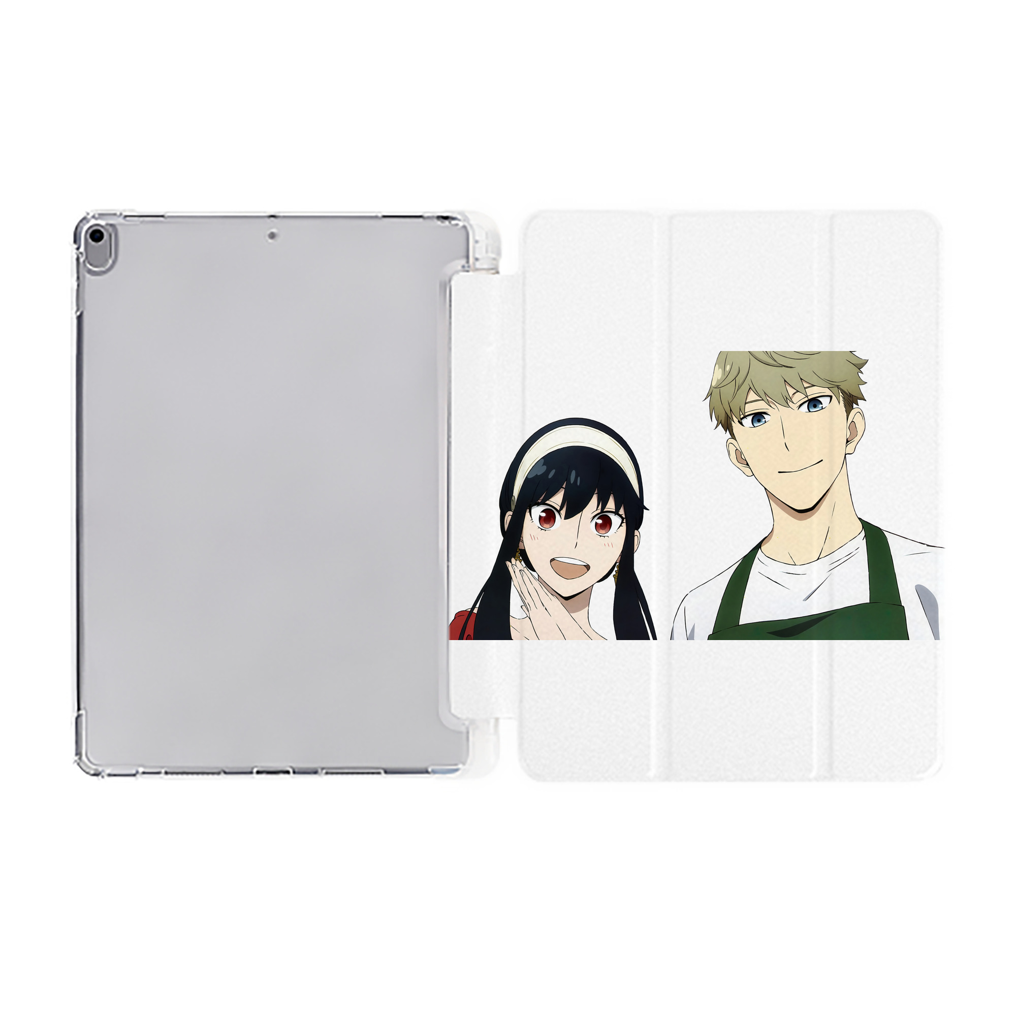 （画像用） SPY×FAMILY间谍家家酒 IPad ケース ペン収納付き 三つ折りスタンド PUレザー×シリコン 対応機種9.5/10.5/10.9インチ
